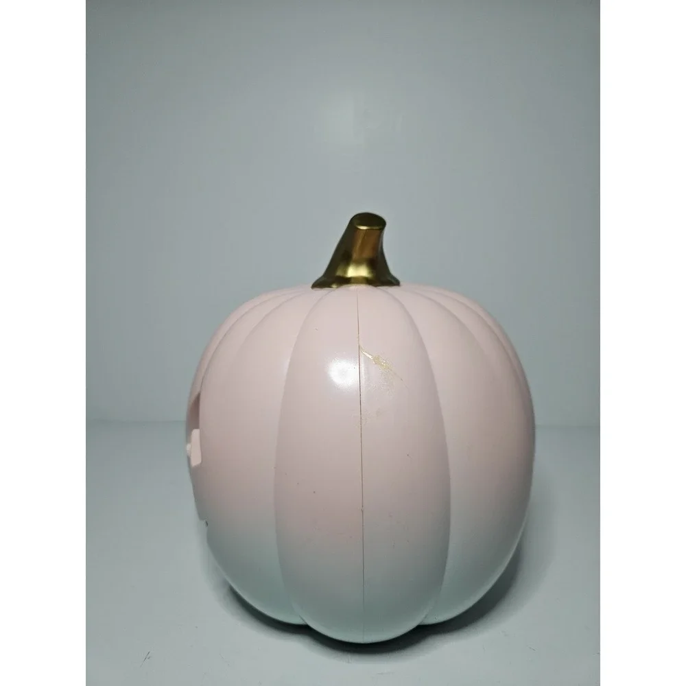 Target Bullseye Playground Pink Ombre Light Up Pumpkin Jack O Lantern Halloween